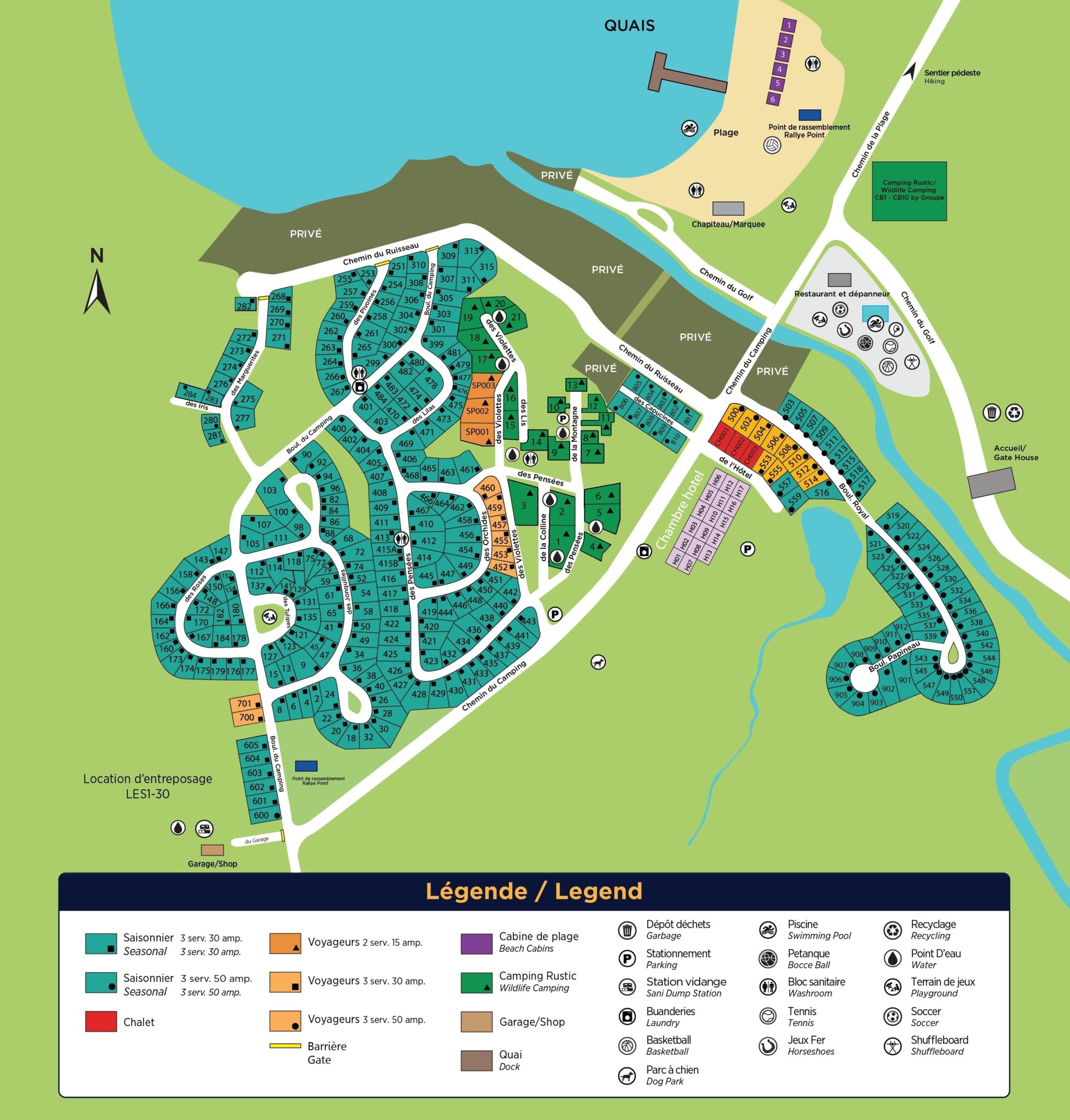 Plan Camping Royal Papineau